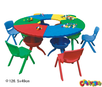 circle kids table