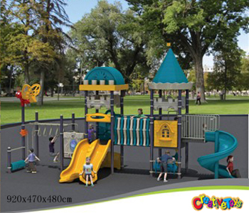 Children outdoor play slide