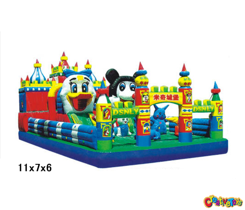 Inflatable bouncy castle