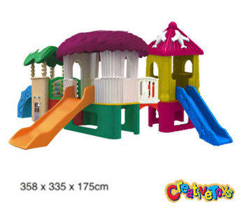 Outdoor children slide