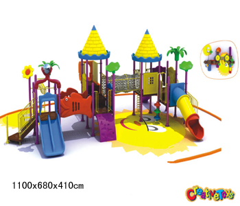 Plastic outdoor playground