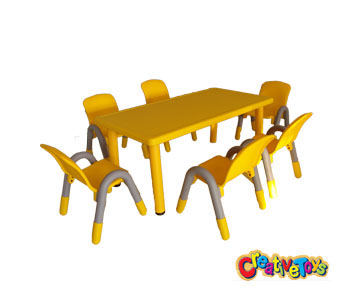 yellow kindergarten table